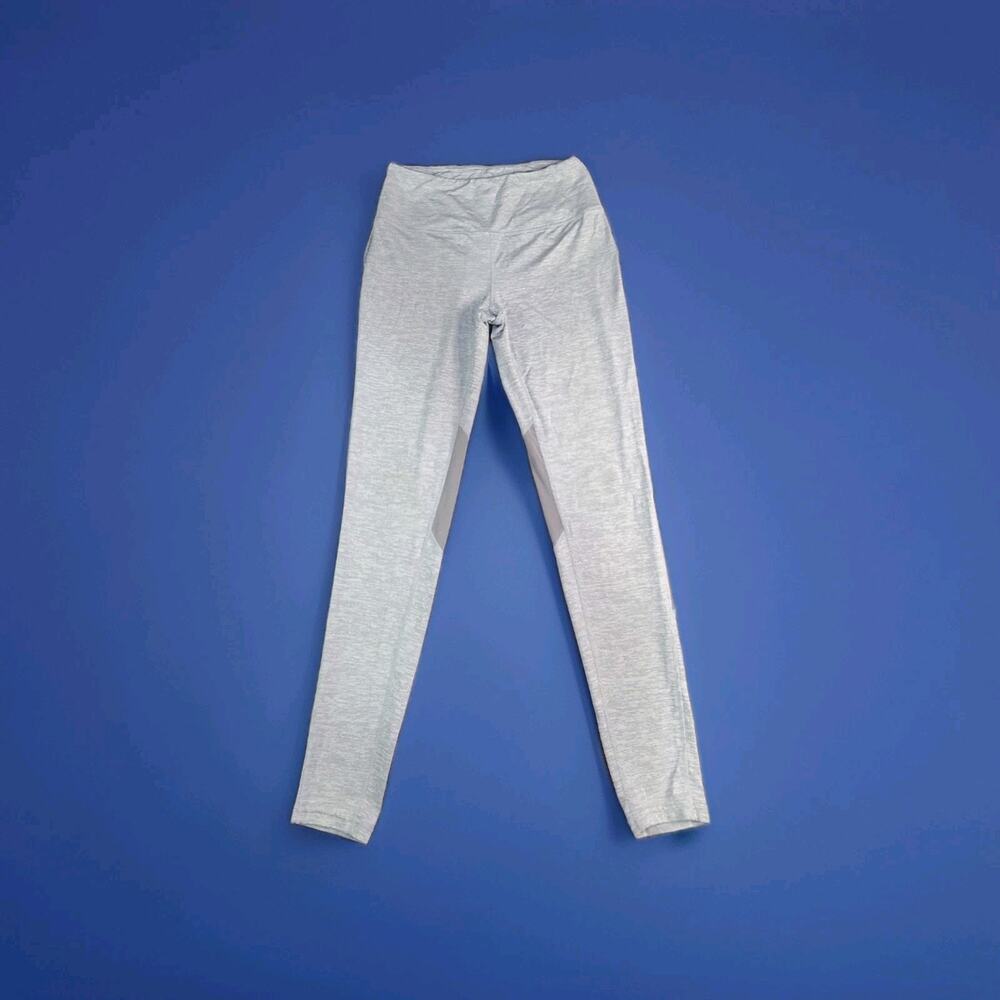 Tapout Women’s Leggings Sz M Gray Logo Compression Pants Activewear Gym C19-86